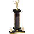 Premium Single Black Glacier Fourth Place Volleyball Trophy