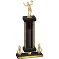 Premium Single Black Glacier Victory Volleyball Trophy