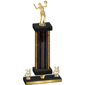 Premium Single Black Glacier Year Volleyball Trophy