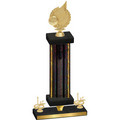 Premium Single Black Glacier First Place Volleyball Trophy