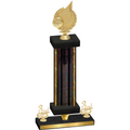 Premium Single Black Glacier Third Place Volleyball Trophy