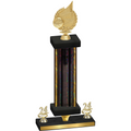Premium Single Black Glacier Year Volleyball Trophy