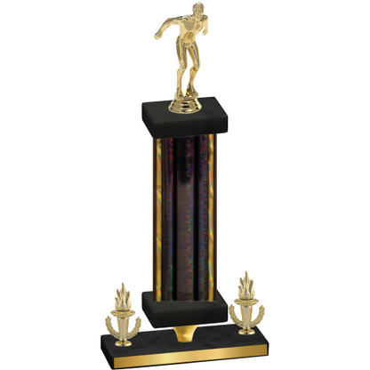 Premium Single Black Glacier Victory Swimming Trophy
