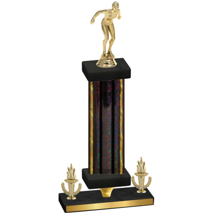 Premium Single Black Glacier Victory Tennis Trophy