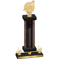Premium Single Black Glacier First Place Swimming Trophy