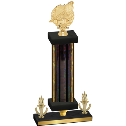 Premium Single Black Glacier Victory Swimming Trophy
