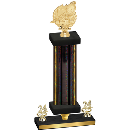 Premium Single Black Glacier Year Swimming Trophy