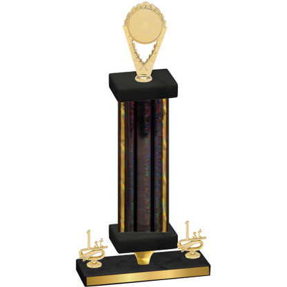 Premium Single Black Glacier First Place Insert Trophy