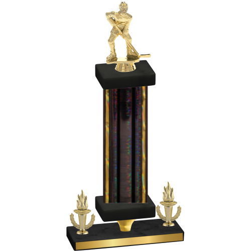 Premium Single Black Glacier Victory Hockey Trophy