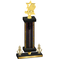 Premium Single Black Glacier Victory Pickleball Trophy