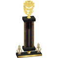 Premium Single Black Glacier Victory Pickleball Trophy