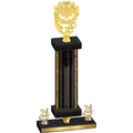 Premium Single Black Glacier Year Pickleball Trophy