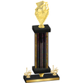 Premium Single Black Glacier First Place Pickleball Trophy
