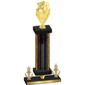 Premium Single Black Glacier Victory Pickleball Trophy