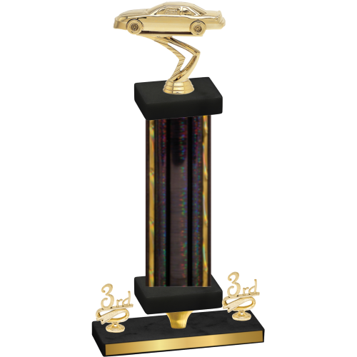 Premium Single Black Glacier Third Place Cars Trophy