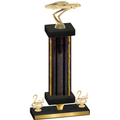 Premium Single Black Glacier Second Place Cars Trophy