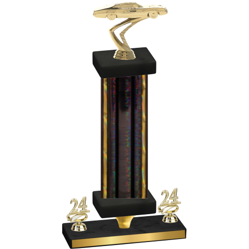 Premium Single Black Glacier Year Cars Trophy