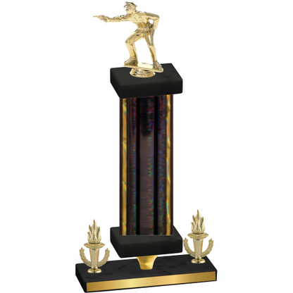 Premium Single Black Glacier Victory Shooter Trophy
