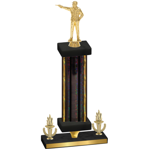 Premium Single Black Glacier Victory Shooter Trophy
