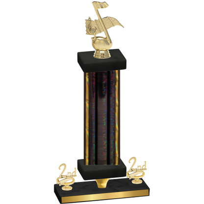 Premium Single Black Glacier Second Place Music Trophy