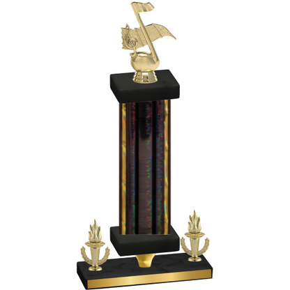 Premium Single Black Glacier Victory Music Trophy