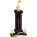 Premium Single Black Glacier Year Golf Trophy