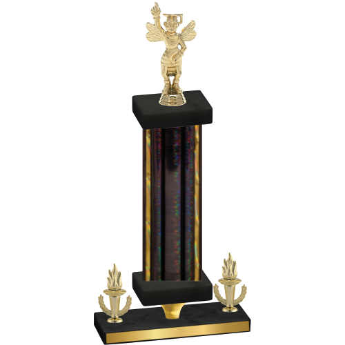 Premium Single Black Glacier Victory Academics Trophy
