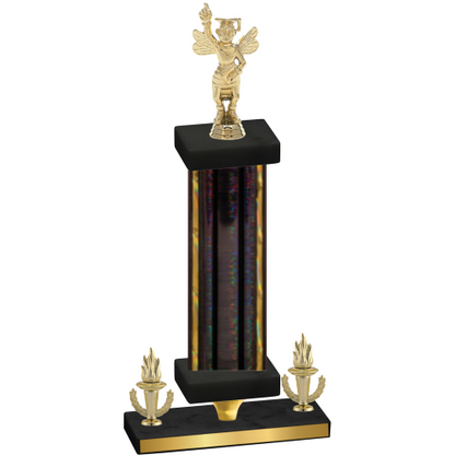Premium Single Black Glacier Victory Academics Trophy