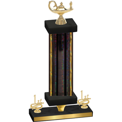 Premium Single Black Glacier First Place Academics Trophy