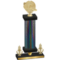 Premium Single Black Carbon Fiber Victory Running Trophy