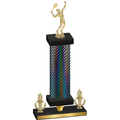 Premium Single Black Carbon Fiber Victory Tennis Trophy