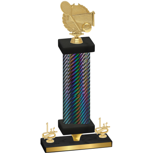Premium Single Black Carbon Fiber First Place Tennis Trophy