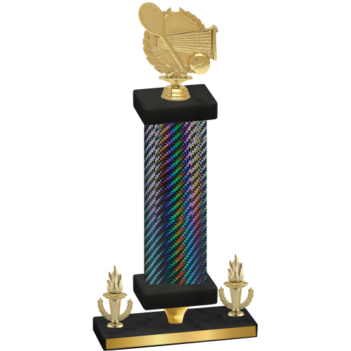Premium Single Black Carbon Fiber Victory Tennis Trophy