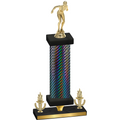Premium Single Black Carbon Fiber Victory Tennis Trophy