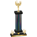 Premium Single Black Carbon Fiber Fourth Place Victory Trophy
