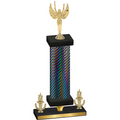 Premium Single Black Carbon Fiber Victory Victory Trophy