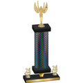 Premium Single Black Carbon Fiber Year Victory Trophy