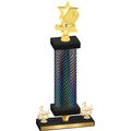 Premium Single Black Carbon Fiber Third Place Pickleball Trophy