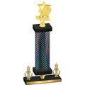 Premium Single Black Carbon Fiber Victory Pickleball Trophy
