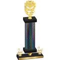 Premium Single Black Carbon Fiber Second Place Pickleball Trophy