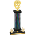 Premium Single Black Carbon Fiber Fourth Place Pickleball Trophy