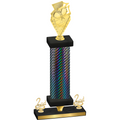 Premium Single Black Carbon Fiber Second Place Pickleball Trophy