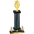 Premium Single Black Carbon Fiber Victory Pickleball Trophy