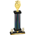 Premium Single Black Carbon Fiber Year Pickleball Trophy