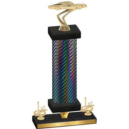 Premium Single Black Carbon Fiber First Place Cars Trophy