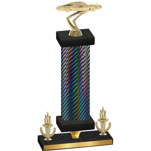 Premium Single Black Carbon Fiber Victory Cars Trophy