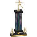 Premium Single Black Carbon Fiber Victory Skater Trophy