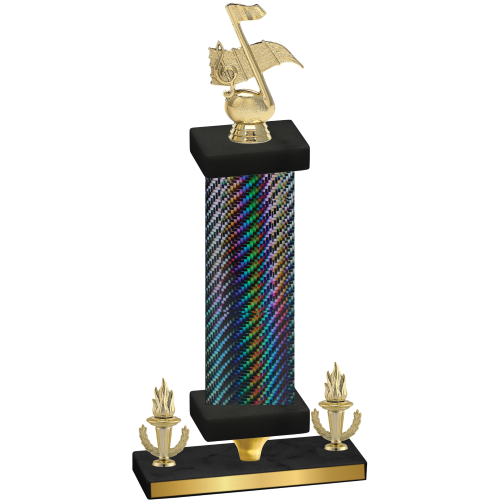 Premium Single Black Carbon Fiber Victory Music Trophy