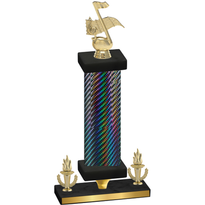 Premium Single Black Carbon Fiber Victory Music Trophy