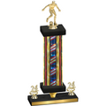 Premium Single Flag USA Year Soccer Trophy